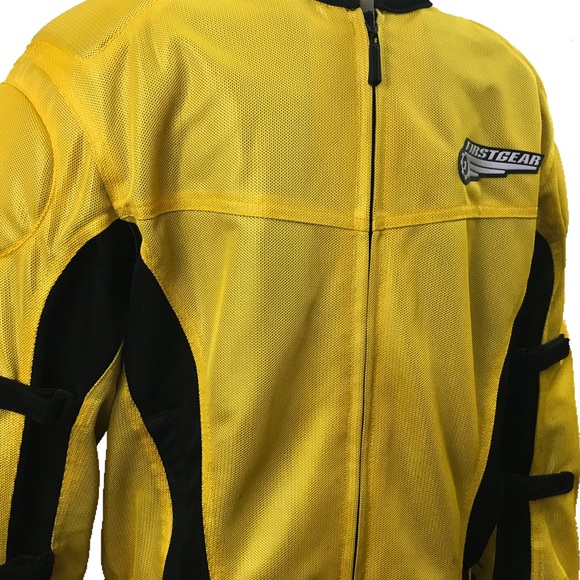 Motorcycle Jacket Yellow First Gear Size Medium - Picture 5 of 6